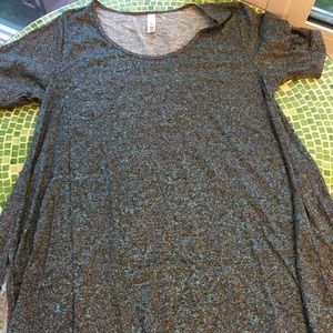 Grey with blue perfect t-shirt